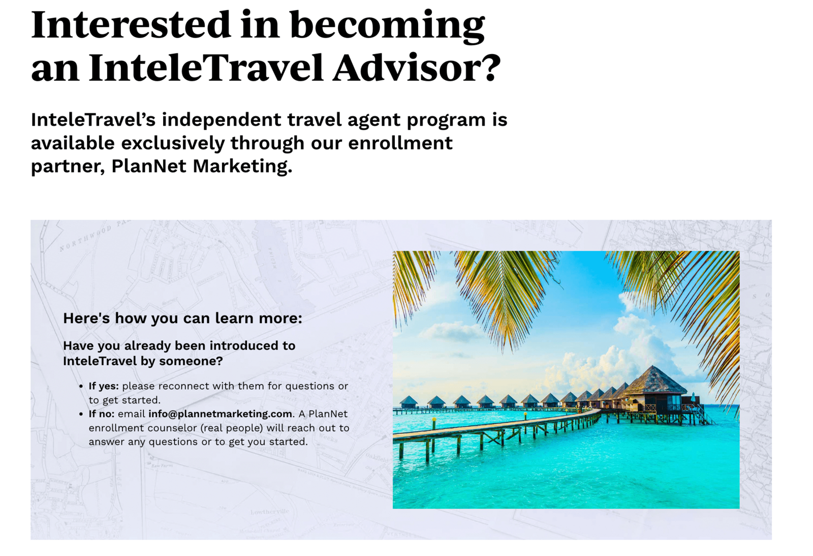 Plannet Marketing Inteletravel relationship 