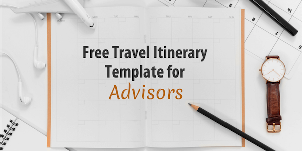 Free Travel Itinerary Template