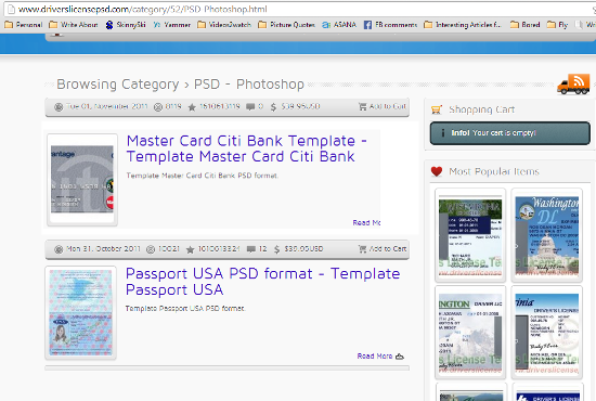 Site where you can buy fake ID templates