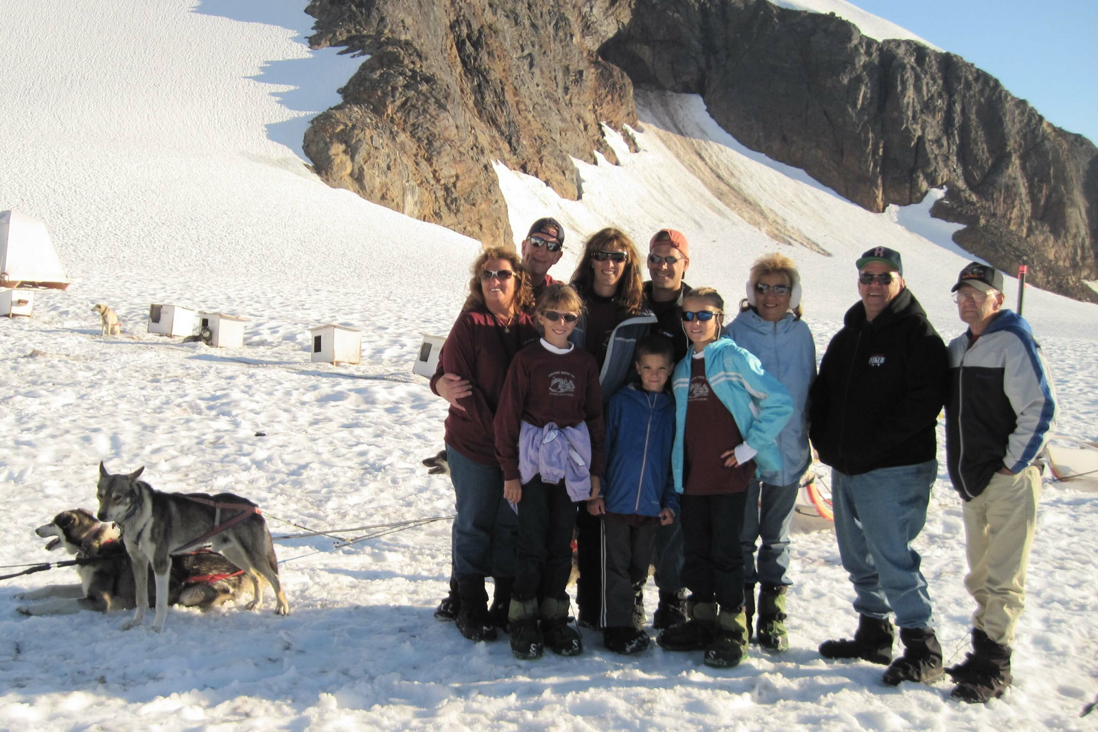 Judi Lombardi Memories on the Move Alaska09d-Juneau-Dog Sled-Camp GlacierGroup2