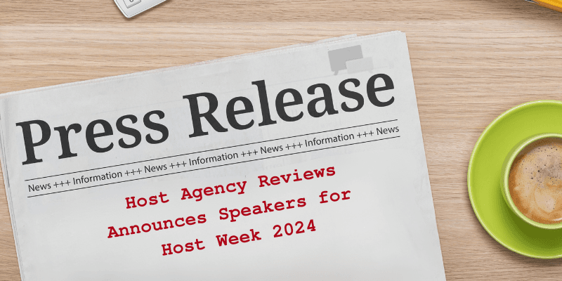 Host Week 2024 Press Release - Speaker Announcement